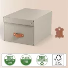 LEITZ Tárolódoboz, M méret, LEITZ "Puro", homokbézs