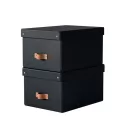 LEITZ Tárolódoboz, M méret, LEITZ "Puro", fekete