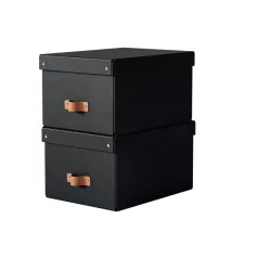   LEITZ Tárolódoboz, M méret, LEITZ "Puro", fekete