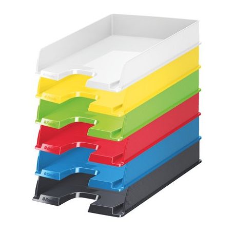 ESSELTE Irattálca, műanyag, ESSELTE "Europost", Vivida fekete