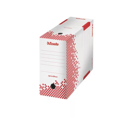 ESSELTE Archiválódoboz, A4, 150 mm, újrahasznosított karton, ESSELTE "Speedbox", fehér