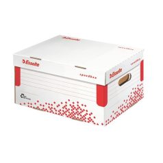   ESSELTE Archiválókonténer, S méret, karton, ESSELTE "Speedbox", fehér