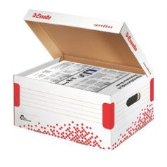   ESSELTE Archiválókonténer, S méret, karton, ESSELTE "Speedbox", fehér