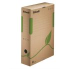 ESSELTE Archiválódoboz, A4, 80 mm, újrahasznosított karton, ESSELTE "Eco", barna