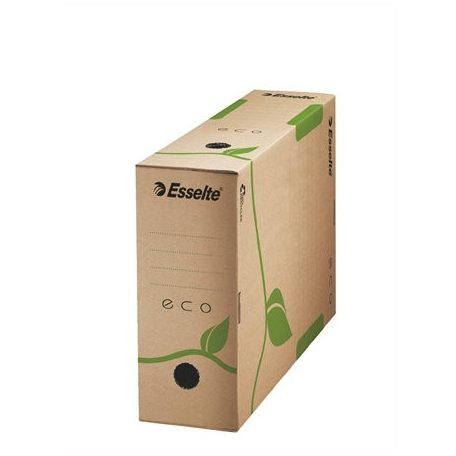 ESSELTE Archiválódoboz, A4, 100 mm, újrahasznosított karton, ESSELTE "Eco", barna