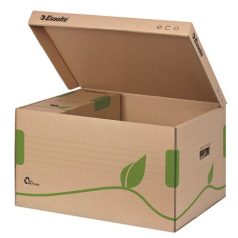   ESSELTE Archiválókonténer, felfelé nyíló, karton, ESSELTE "Eco", barna
