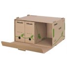 ESSELTE Archiválókonténer, újrahasznosított karton, előre nyíló, ESSELTE "Eco", barna