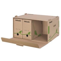   ESSELTE Archiválókonténer, előre nyíló, karton, ESSELTE "Eco", barna