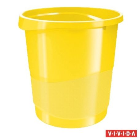 ESSELTE Papírkosár, 14 liter, ESSELTE "Europost", Vivida sárga