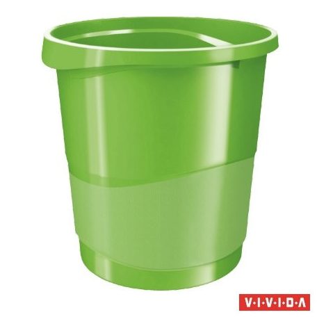 ESSELTE Papírkosár, 14 liter, ESSELTE "Europost", Vivida zöld