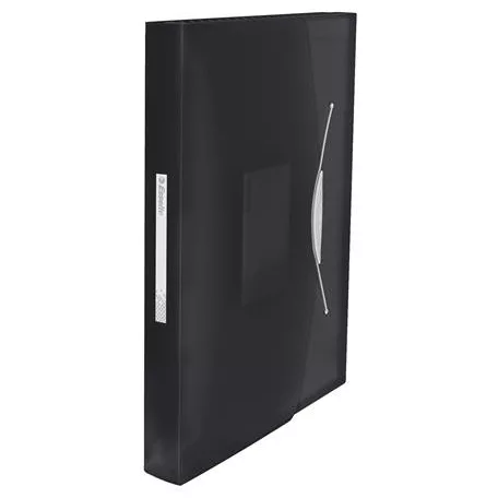 ESSELTE Harmonikamappa, A4, PP, 6 rekeszes, ESSELTE "Vivida", fekete