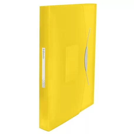 ESSELTE Harmonikamappa, A4, PP, 6 rekeszes, ESSELTE "Vivida", sárga