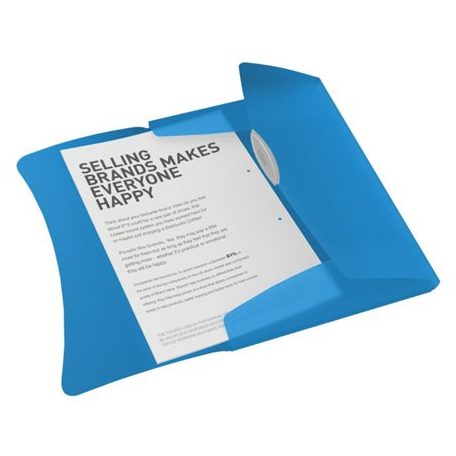 ESSELTE Gumis mappa, 15 mm, PP, A4, ESSELTE "Vivida", kék