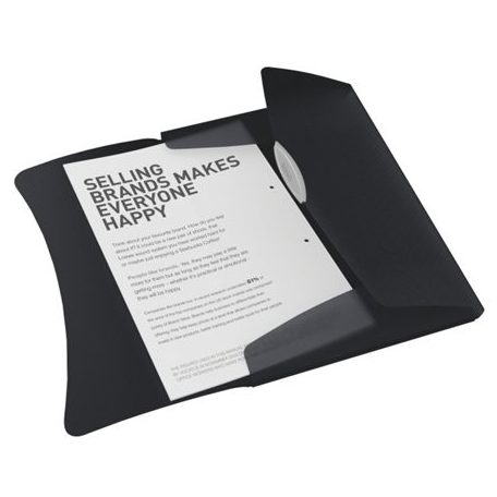 ESSELTE Gumis mappa, 15 mm, PP, A4, ESSELTE "Vivida", fekete