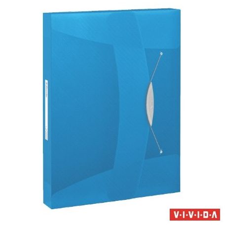 ESSELTE Gumis mappa, 40 mm, PP, A4, ESSELTE "Vivida Jumbo", Vivida kék