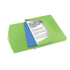   ESSELTE Gumis mappa, 40 mm, PP, A4, ESSELTE "Vivida Jumbo", Vivida zöld