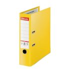 ESSELTE Iratrendező, 80 mm, A4, PP, élvédő sínnel, ESSELTE "Standard Plus", Vivida sárga