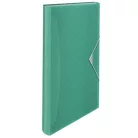 ESSELTE Harmonikamappa, A4, PP, 6 rekeszes, ESSELTE "Colour'Breeze", zöld