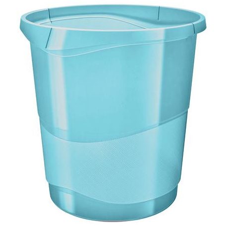 ESSELTE Papírkosár, 14 liter, ESSELTE "Colour'Breeze", áttetsző kék