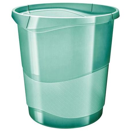 ESSELTE Papírkosár, 14 liter, ESSELTE "Colour'Breeze", áttetsző zöld