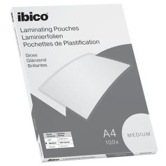   IBICO Meleglamináló fólia, 100 mikron, A4, fényes, IBICO "Medium"