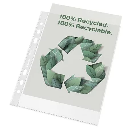 ESSELTE Genotherm, lefűzhető, A5, 70 mikron, narancsos felület, ESSELTE "Recycled"