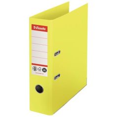   ESSELTE Iratrendező, 75 mm, A4, élvédő sínnel, ESSELTE "No.1", sárga