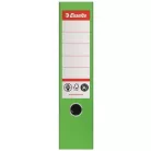 ESSELTE Iratrendező, 75 mm, A4, élvédő sínnel, ESSELTE "No.1", zöld