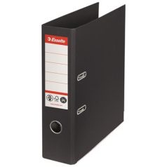   ESSELTE Iratrendező, 75 mm, A4, élvédő sínnel, ESSELTE "No.1", fekete