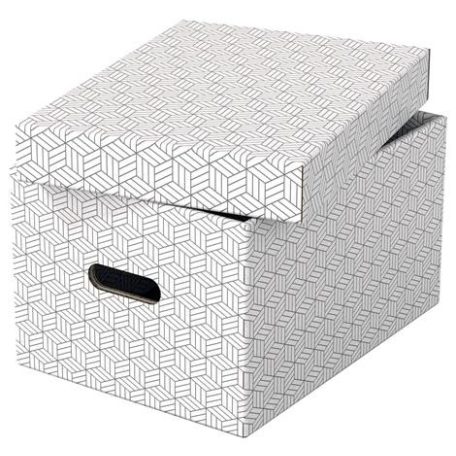 ESSELTE Tárolódoboz, M méret, ESSELTE "Home", fehér