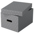 ESSELTE Tárolódoboz, M méret, ESSELTE "Home", szürke