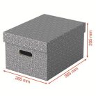 ESSELTE Tárolódoboz, M méret, ESSELTE "Home", szürke