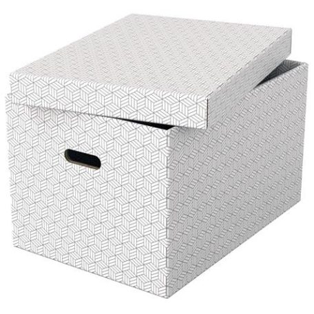 ESSELTE Tárolódoboz, L méret, ESSELTE "Home", fehér