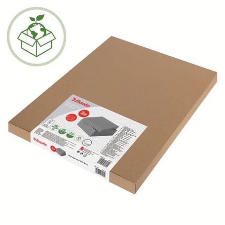ESSELTE Tárolódoboz, kocka alakú, ESSELTE "Home", szürke