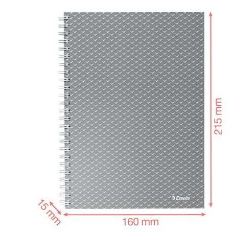 ESSELTE Spirálfüzet, A5, kockás, 80 lap, ESSELTE "Colour'Breeze", zöld