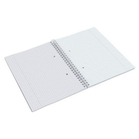 ESSELTE Spirálfüzet, A5, kockás, 80 lap, ESSELTE "Colour'Breeze", korall