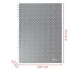 ESSELTE Spirálfüzet, A5, kockás, 80 lap, ESSELTE "Colour'Breeze", korall