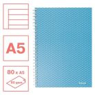 ESSELTE Spirálfüzet, A5, vonalas, 80 lap, ESSELTE "Colour'Breeze", kék