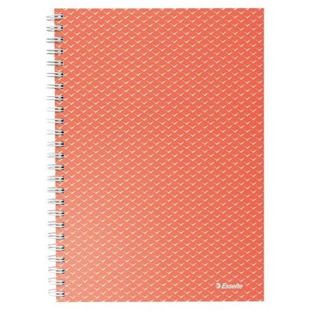 ESSELTE Spirálfüzet, A5, vonalas, 80 lap, ESSELTE "Colour'Breeze", korall