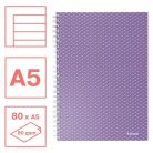 ESSELTE Spirálfüzet, A5, vonalas, 80 lap, ESSELTE "Colour'Breeze", levendula