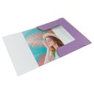 ESSELTE Gumis mappa, karton, A4, ESSELTE "Colour'Breeze", levendula