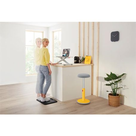 LEITZ Ülő/álló szék, ergonomikus, LEITZ "Ergo Cosy Active", melegsárga