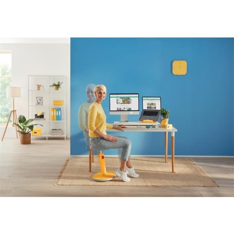 LEITZ Ülő/álló szék, ergonomikus, LEITZ "Ergo Cosy Active", melegsárga