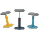 LEITZ Ülő/álló szék, ergonomikus, LEITZ "Ergo Cosy Active", bársonyszürke