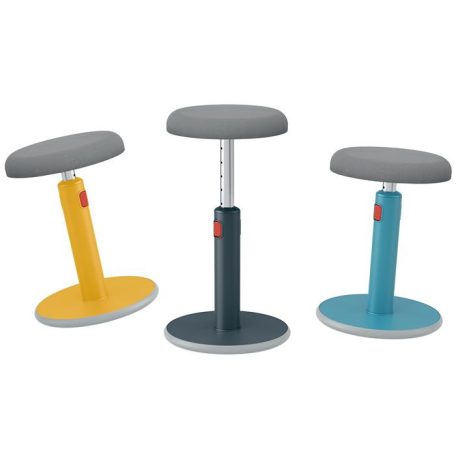 LEITZ Ülő/álló szék, ergonomikus, LEITZ "Ergo Cosy Active", bársonyszürke