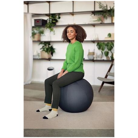 LEITZ Ülőlabda, nehezékkel, 55cm, LEITZ "Ergo Active", világosszürke