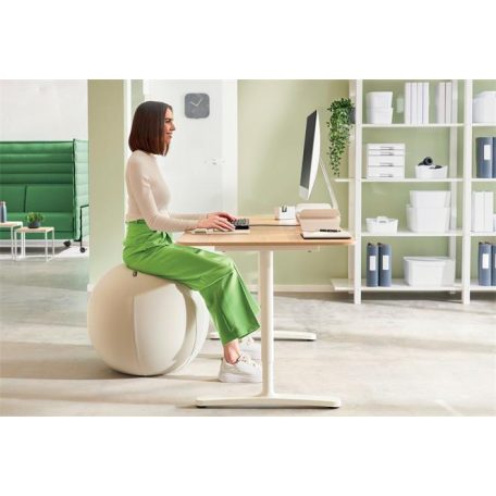 LEITZ Ülőlabda, nehezékkel, 65cm, LEITZ "Ergo Active", világosszürke