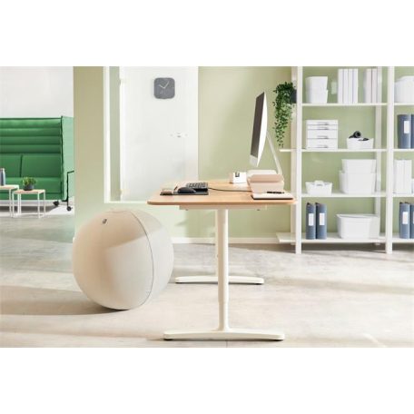 LEITZ Ülőlabda, nehezékkel, 65cm, LEITZ "Ergo Active", világosszürke