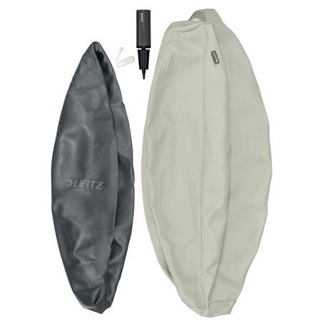 LEITZ Ülőlabda, nehezékkel, 65cm, LEITZ "Ergo Active", világosszürke