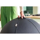 LEITZ Ülőlabda, nehezékkel, 65cm, LEITZ "Ergo Active", sötétszürke